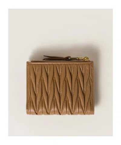 Miu Miu Matelassé Nappa Leather Small Wallet