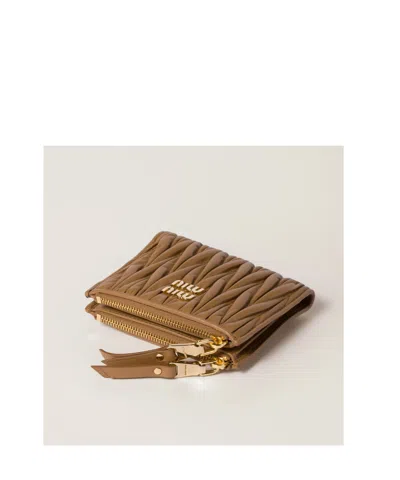 Miu Miu Matelassé Nappa Leather Small Wallet