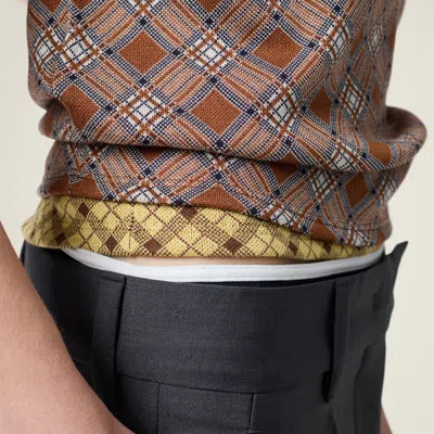 Miu Miu Check Short-sleeve Polo Top