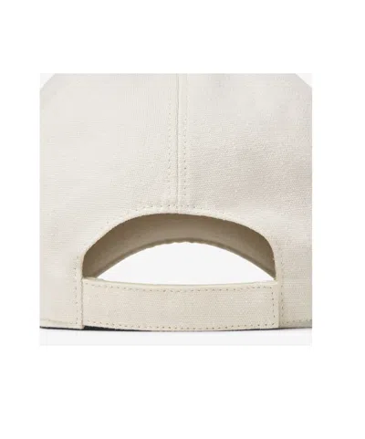 Fendi White Canvas Baseball Cap