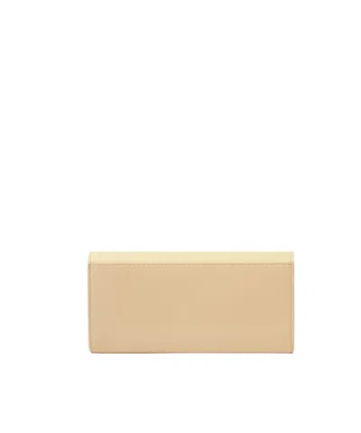 Fendi Yellow And Beige Leather Wallet
