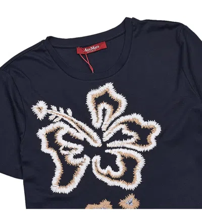 Max Mara Studio T-shirt Woman Blue In Blue