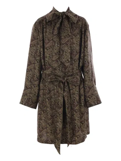 Saint Laurent Paisley-print Silk Dress