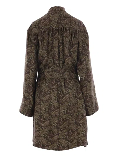 Saint Laurent Paisley-print Silk Dress