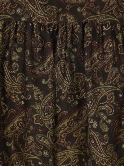 Saint Laurent Paisley-print Silk Dress