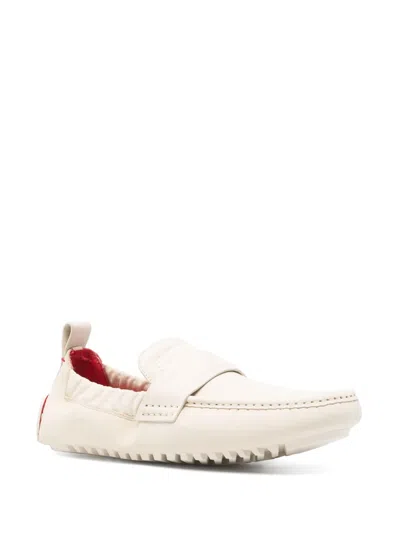 Ferrari Natural Leather Loafers In Metallic
