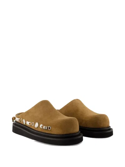 Toga Pulla Slip-on Sandals With Calfskin Upper