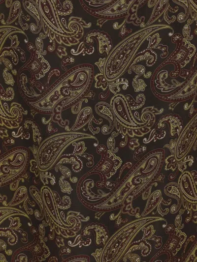 Saint Laurent Paisley-print Silk Dress