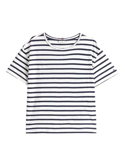 Tommy Hilfiger Relaxed Linen Blend Crew Neck T-shirt