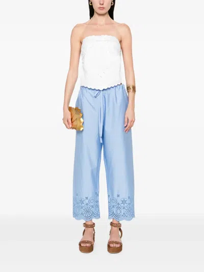 La Doublej Embroidered Trousers
