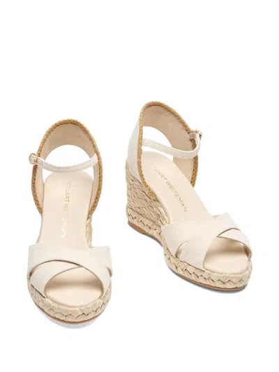 Stuart Weitzman Mirela Ii Suede Espadrille Wedge Sandals