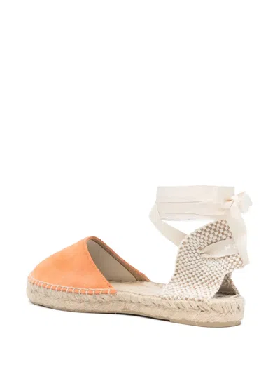 Manebi Peach Round-toe Espadrilles