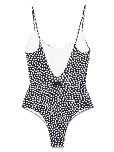 Fisico Cristina Ferrari Polka-dot Swimsuit In Multi