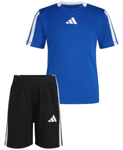 Adidas Originals Toddler & Little Boys Short-sleeve Soccer T-shirt & Shorts, 2 Piece Set