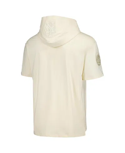 Pro Standard Men's Cream New York Mets Neutral Hoodie T-shirt In White