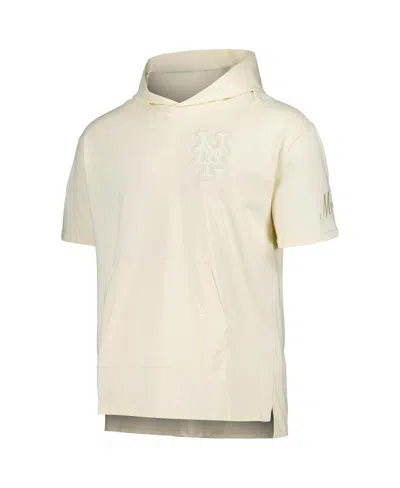 Pro Standard Men's Cream New York Mets Neutral Hoodie T-shirt In White