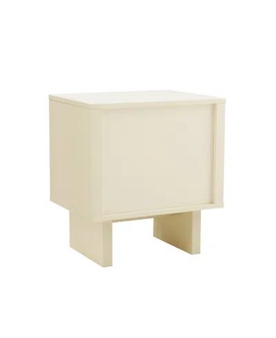Manhattan Comfort 21.9" Wood Ella Modern 2-full Extension Drawer Nightstand