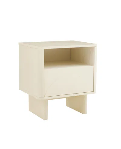 Manhattan Comfort 21.9" Wood Ella Modern 2-full Extension Drawer Nightstand