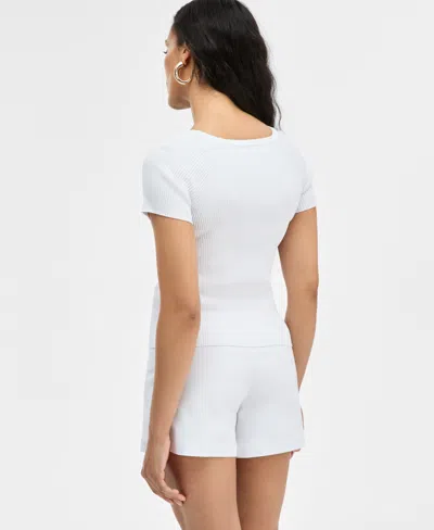 Inc International Concepts Women's Short-sleeve Sweater, Exclusively At Macy's