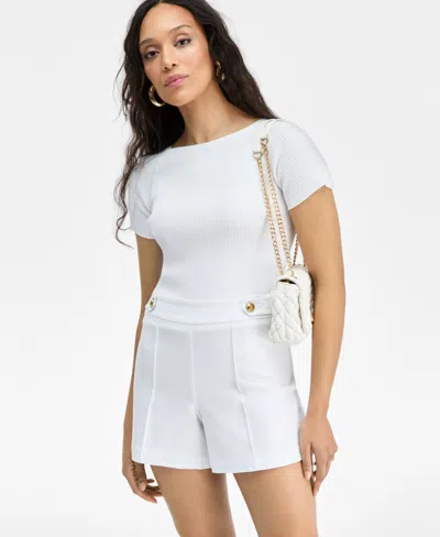 Inc International Concepts Women's Short-sleeve Sweater, Exclusively At Macy's