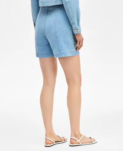Inc International Concepts Women's High-rise Denim Shorts, Exclusively At Macy's In Blue