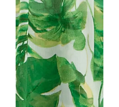 Bcx Juniors' Leaf-print Ruffled Chiffon Dress In Multi