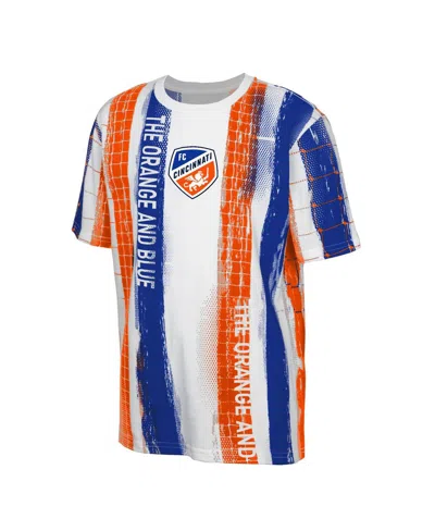 Outerstuff Big Boys And Girls White Fc Cincinnati High Stepping T-shirt
