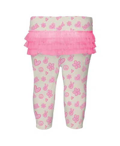 Outerstuff Baby Boys And Girls 2 Piece White/pink Buffalo Bills All The Love Bodysuit And Pants Set