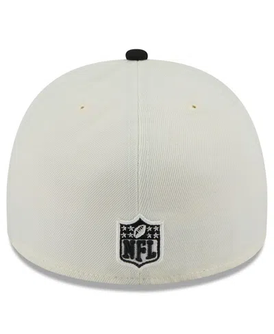 New Era Men's Cream/black Atlanta Falcons 2025 Nfl Draft A-frame 59fifty Fitted Hat
