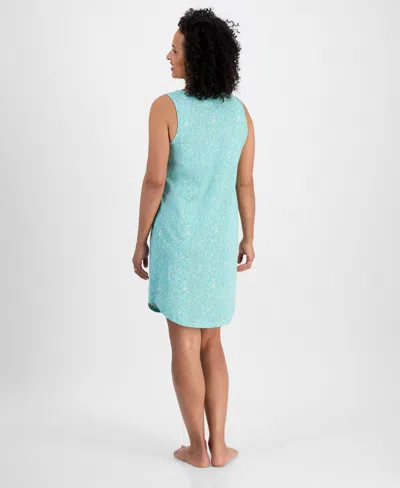 Charter Club Women's Printed Jersey Tank Sleepshirt, Exclusively At Macy's
