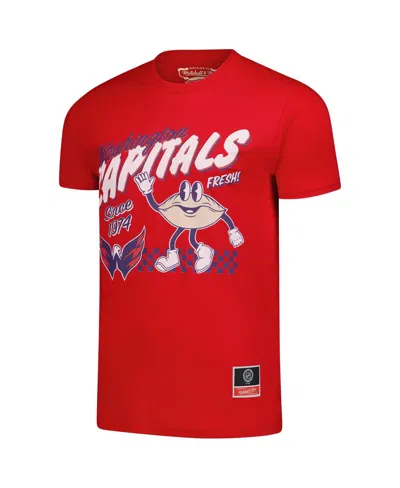 Mitchell & Ness Men's Red Washington Capitals Local Food T-shirt