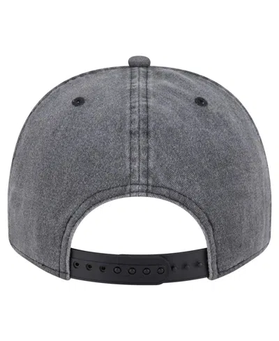 New Era Men's Charcoal Minnesota Timberwolves Throwback Washed Pre-curved 9fifty Snapback Hat