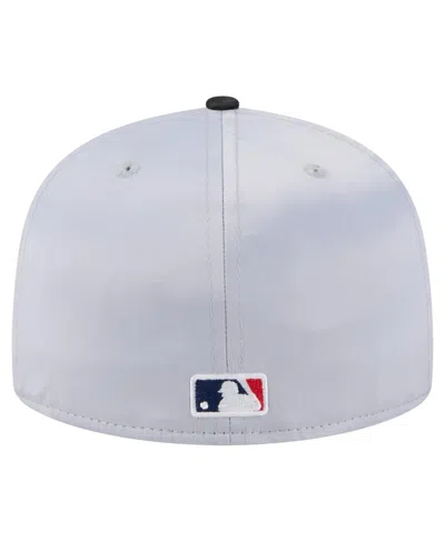 New Era Men's Gray/black Chicago White Sox Satin 59fifty Fitted Hat