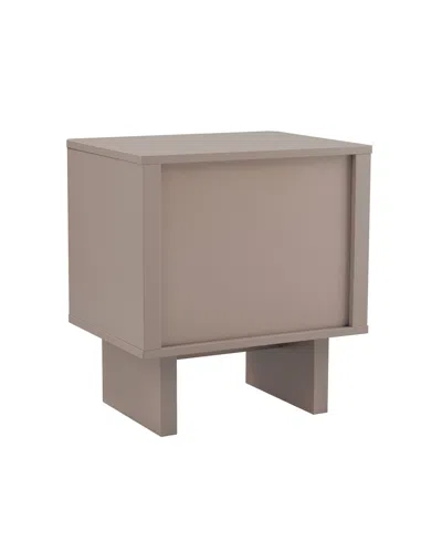 Manhattan Comfort Ella 19.7" Modern 2-full Extension Drawer Nightstand