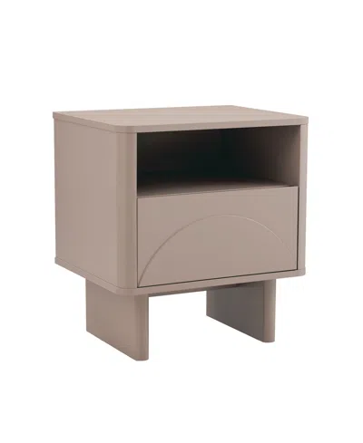 Manhattan Comfort Ella 19.7" Modern 2-full Extension Drawer Nightstand