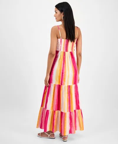 Inc International Concepts Women's Cotton Tiered Maxi Dress, Exclusively At Macy's