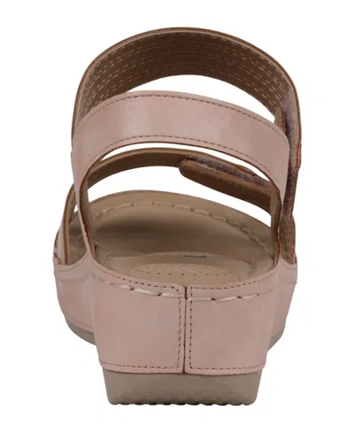 Gc Shoes Women's Samar Wedge Sandals In Pink