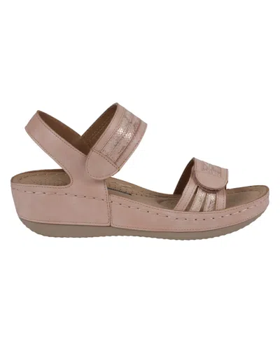 Gc Shoes Women's Samar Wedge Sandals In Pink