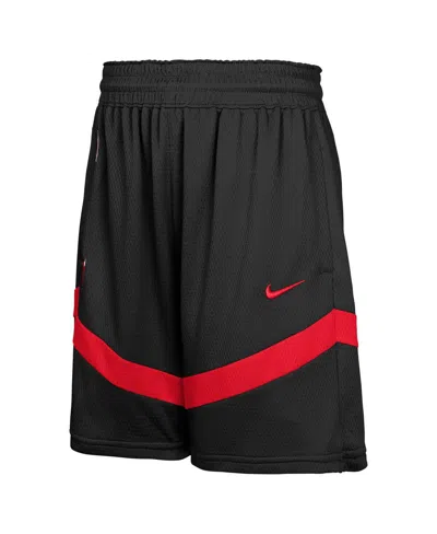Nike Big Boys And Girls Black Chicago Bulls Practice Mesh Shorts
