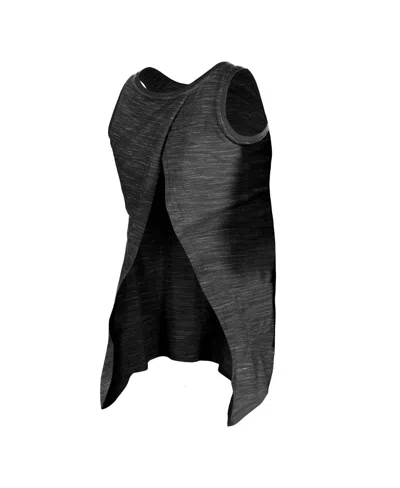 5th & Ocean Women's By New Era Black Charlotte Fc Athletic Cross Back Tank Top