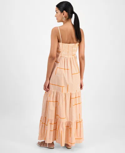 Inc International Concepts Women's Cotton Tiered Maxi Dress, Exclusively At Macy's