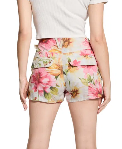 Guess Amara Cargo Shorts In Multi
