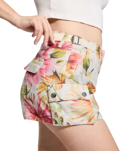 Guess Amara Cargo Shorts In Multi