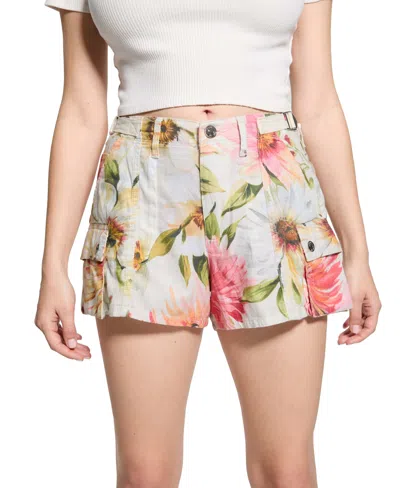 Guess Amara Cargo Shorts In Multi
