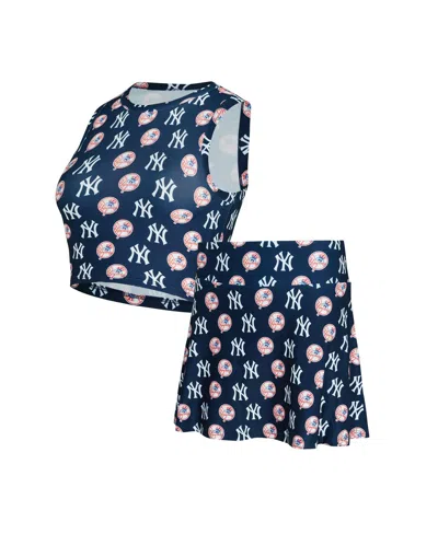 Concepts Sport Women's Navy New York Yankees Knit Tank Top Skort Set