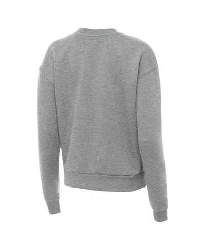 Antigua Women's Heather Gray Washington Commanders Victory Pullover Sweatshirt