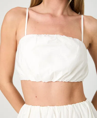 French Connection French Conection Nomi Cotton Ruched Midi Skirt