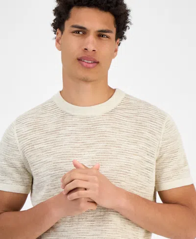 Guess Men's Goodwin Textured Short-sleeve Sweater