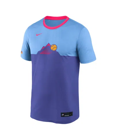 Nike Men's Gray Colorado Rockies 2025 City Connect Authentic Collection Velosity Performance T-shirt In Gray