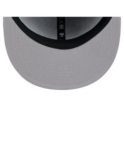 Shop New Era Men's Royal New York Mets Yarn Stitch 59fifty Fitted Hat
